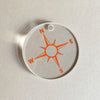 Mango Orange Compass Charm