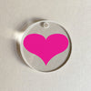 Passion Pink Heart Charm